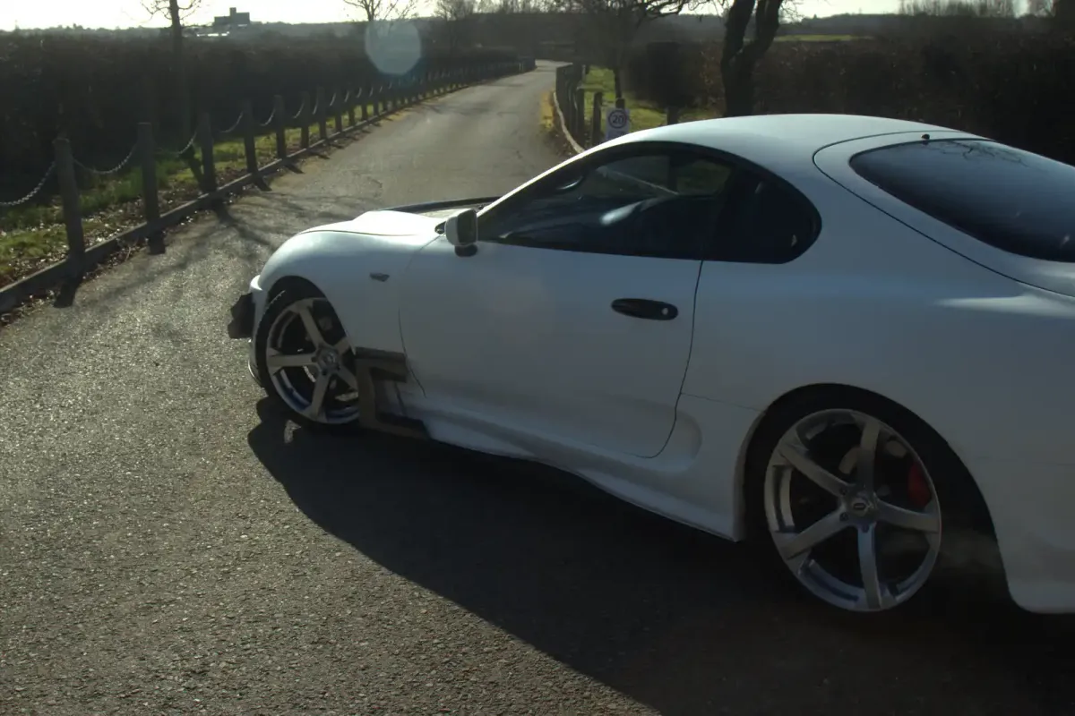 Toyota Supra MK4 Front Wings / Fenders - OEM Style +40mm, bild 6 av 9