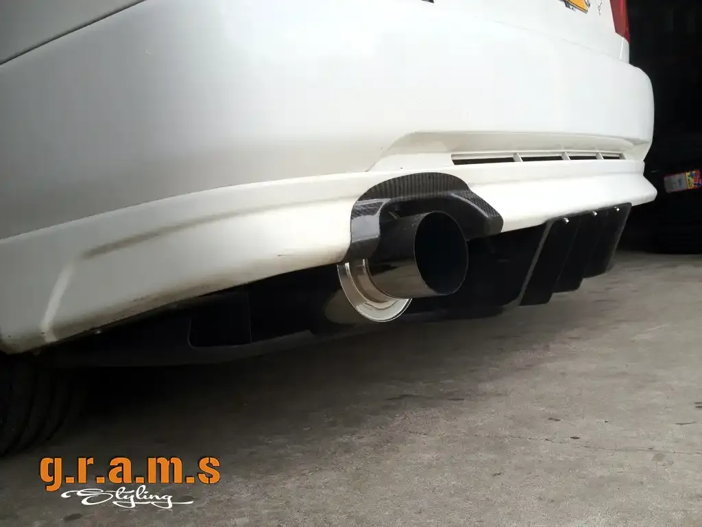 Mitsubishi Lancer 5, 6, 7, 8, 9 Rear Diffuser Top Secret - Shine Style, photo 2 of 8