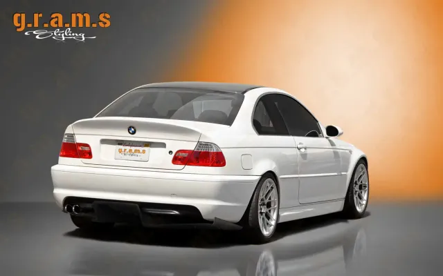 BMW E46 Top Secret Diffuser - Shine Style