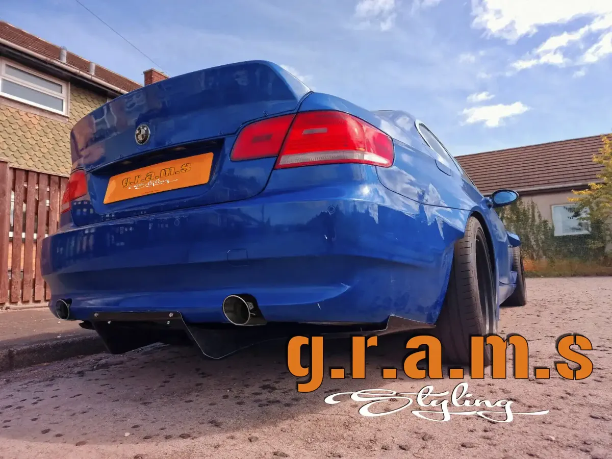 BMW E90 E92 Top Secret Diffuser - Shine Style, bild 2 av 7