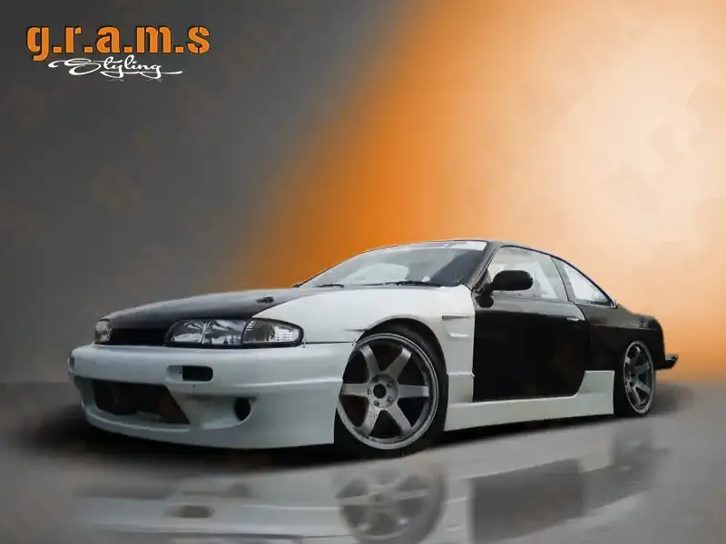 Nissan Silvia S14/ S14a/ 200SX Version 1 Side Skirts, foto 6 van 9