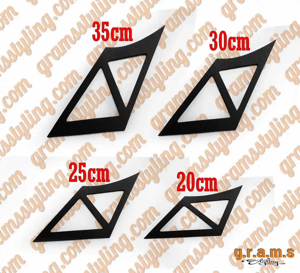 Universal GT Wing Spoiler Legs - Triangle Shape, foto 1 de 16