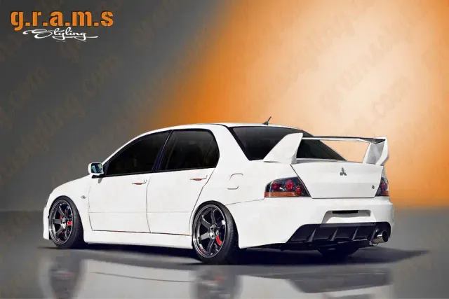 Mitsubishi Lancer Evolution 7 8 9 Rear Bumper JDM Style