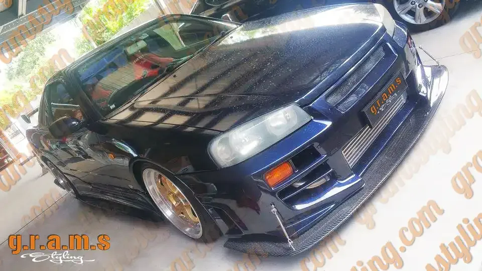Nissan Skyline R34 Front Bumper Splitter - Lip, bild 3 av 8