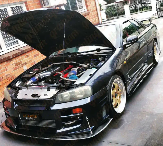 Nissan Skyline R34 Front Bumper Splitter - Lip
