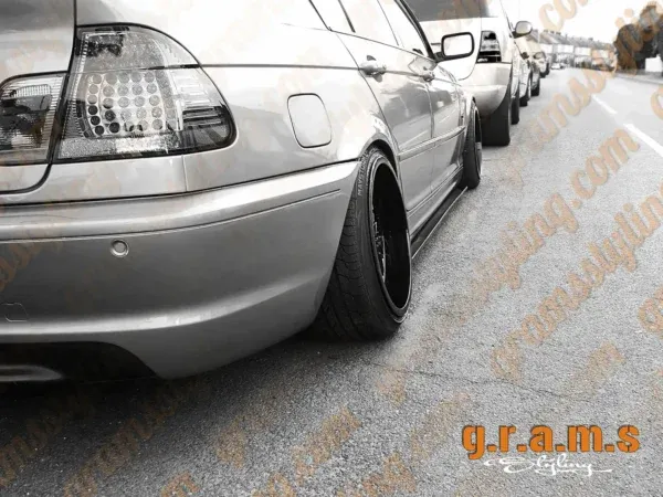 BMW E46 Side Steps - Side Skirt Extensions 15cm Wide