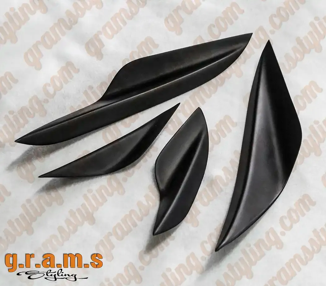 BMW E90 E91 E92 E93 Front Bumper Canards, foto 9 de 15