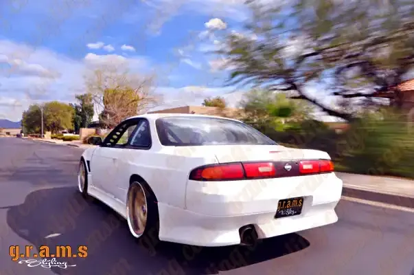 Nissan Silvia S14 S14a Rear Fenders - Origin Style +50mm, photo 4 of 7
