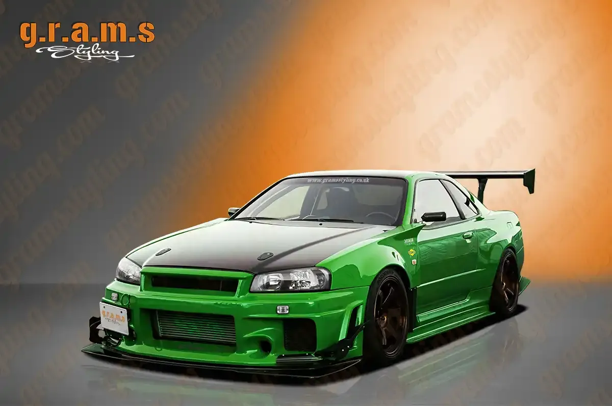 Nissan Skyline R34 GT-R Style 50mm Wide Body Rear Fenders, photo 1 of 10