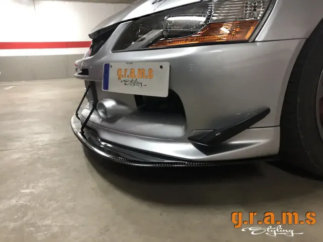 Mitsubishi Lancer Evolution 7, 8, 9 Front Bumper Splitter - Lip 174cm
