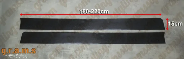 Universal Sidesteps - Side Skirt Extensions Carbon 180-220cm