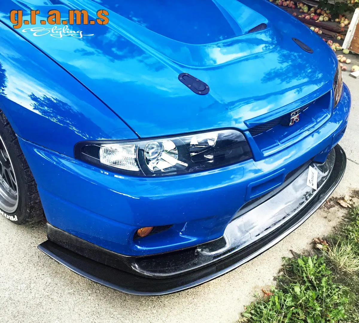 Nissan R33 Front Bumper Splitter - Lip 176cm, photo 2 of 13