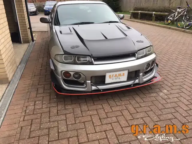 Nissan R33 Front Bumper Splitter - Lip 176cm, photo 3 of 13