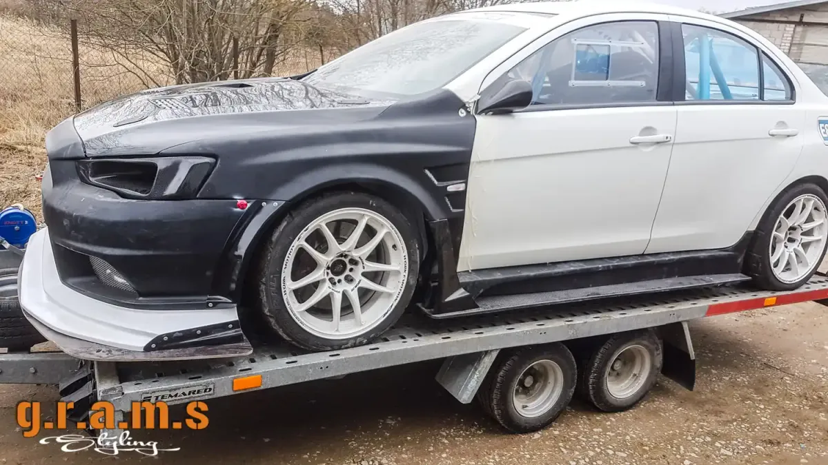 Mitsubishi Lancer X Front Wings / Fenders - Varis Style +30mm, photo 7 of 16