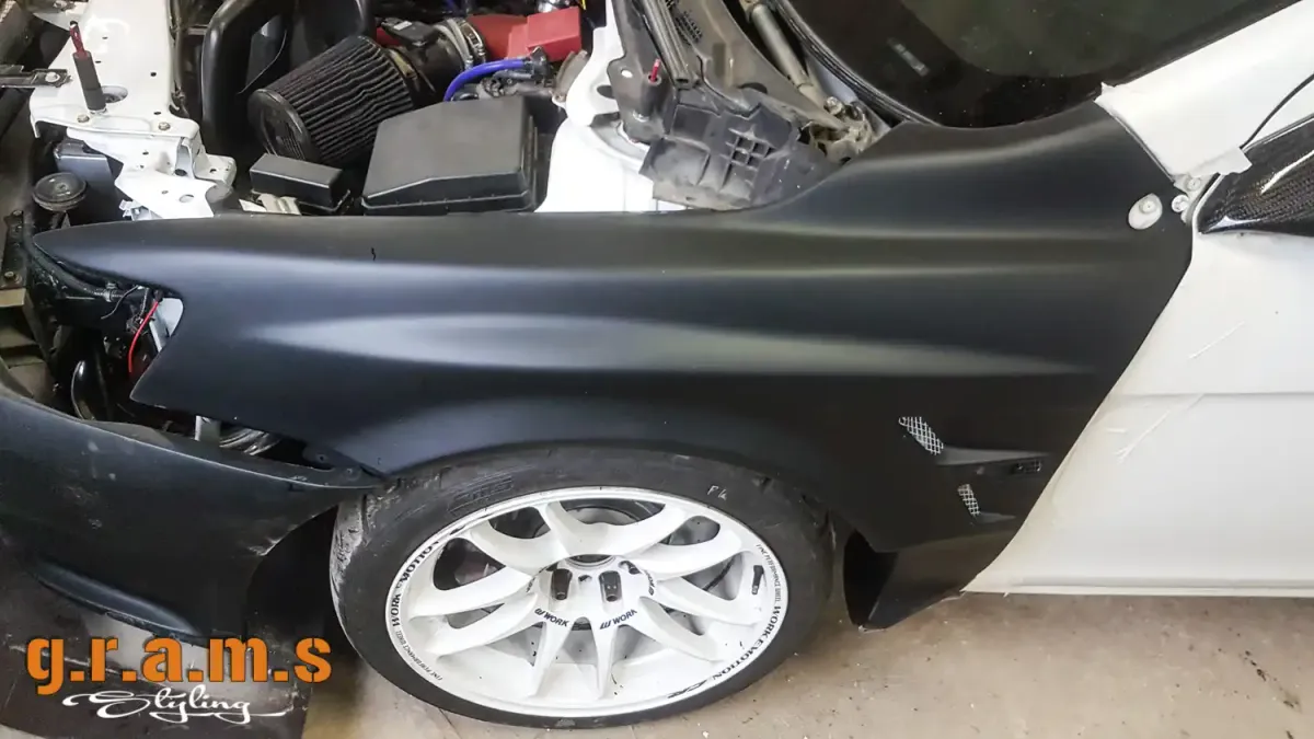 Mitsubishi Lancer X Front Wings / Fenders - Varis Style +30mm, photo 12 of 16