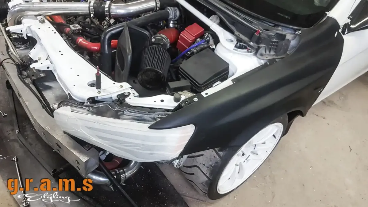 Mitsubishi Lancer X Front Wings / Fenders - Varis Style +30mm, photo 14 of 16