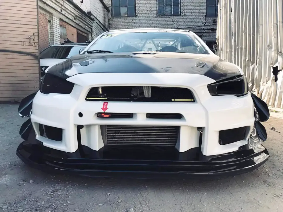 Mitsubishi Lancer Evolution X Front Bumper Canards - Varis Style, photo 2 of 8