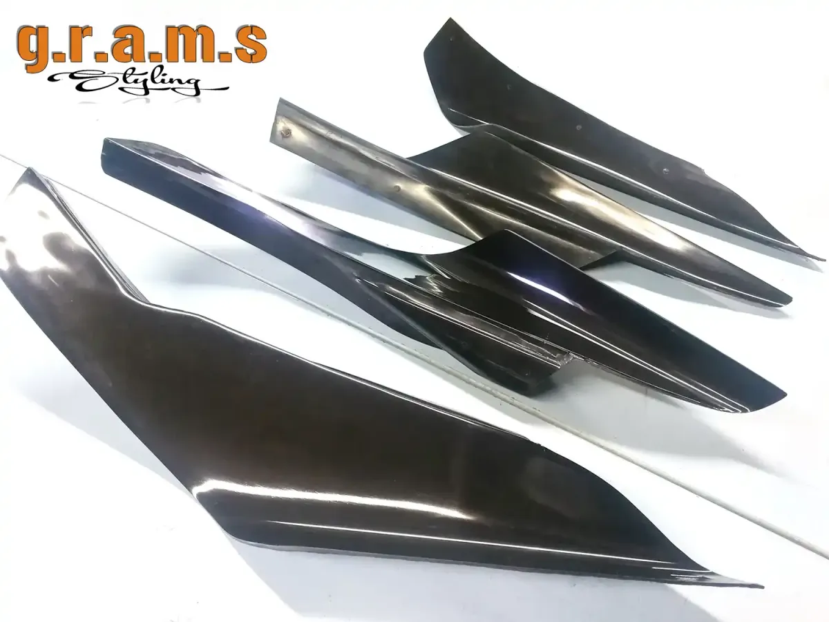 Mitsubishi Lancer Evolution X Front Bumper Canards - Varis Style, photo 6 of 8
