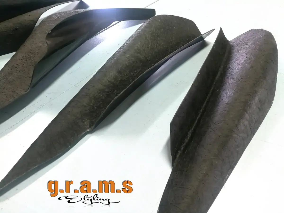Mitsubishi Lancer Evolution X Front Bumper Canards - Varis Style, photo 8 of 8