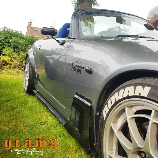 Honda S2000 Side Steps - Side Skirt Extensions 15cm Wide