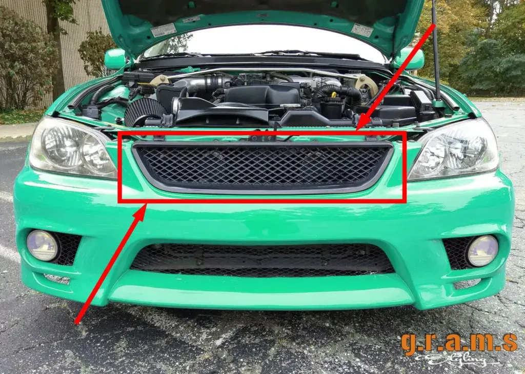 Lexus IS / Toyota Altezza Front Bumper Grill - TR Style, photo 1 of 7