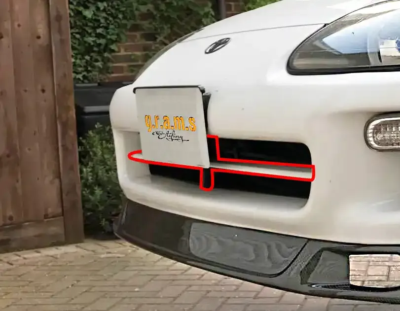 Toyota Supra MK4 Front Bumper Center Support - OEM Style, photo 1 of 3