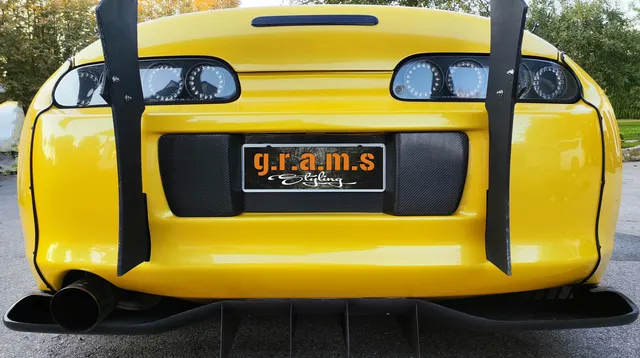 Toyota Supra MK4 Clean Style Rear Number Plate Surround Panel