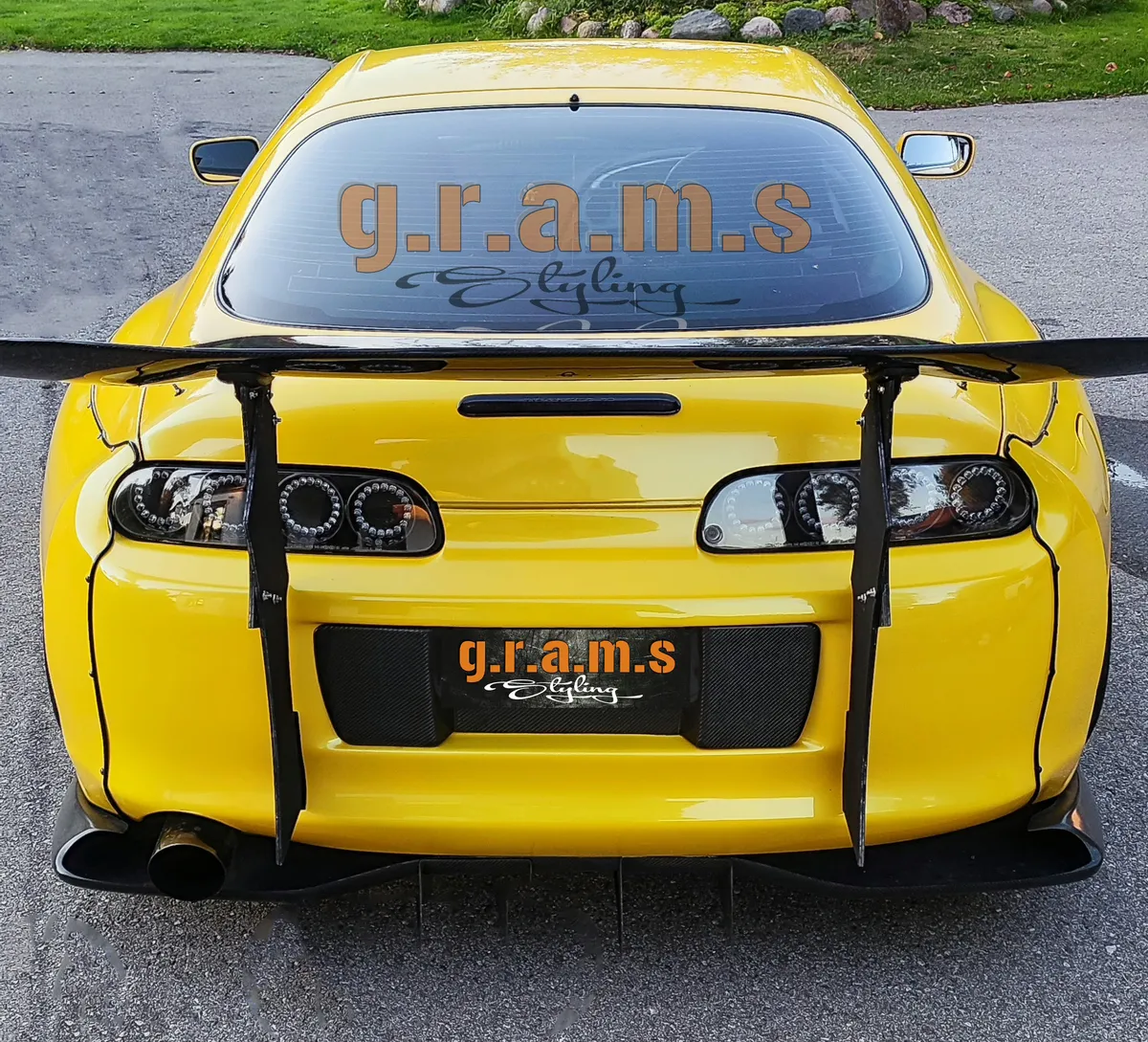 Toyota Supra MK4 Clean Style Rear Number Plate Surround Panel, photo 4 of 14