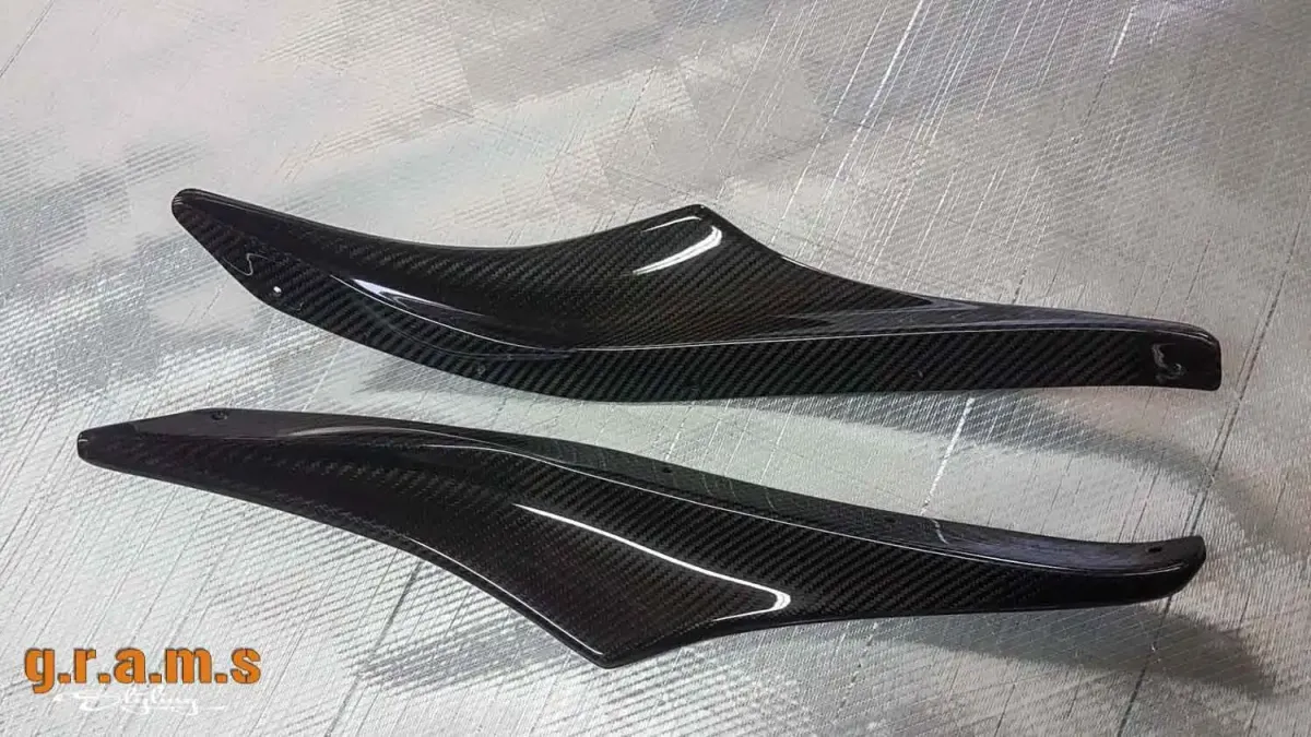 Toyota Supra MK4 Front Bumper Canards - Ridox Style, foto 5 de 12