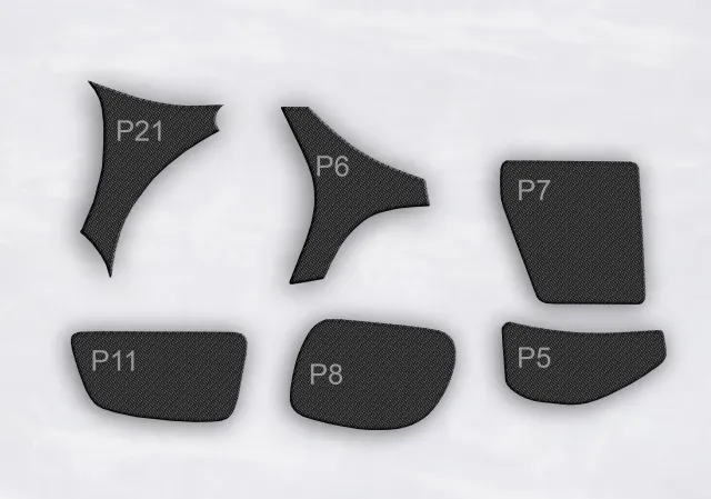 Universal Wing Spoiler End Plates - GT Style