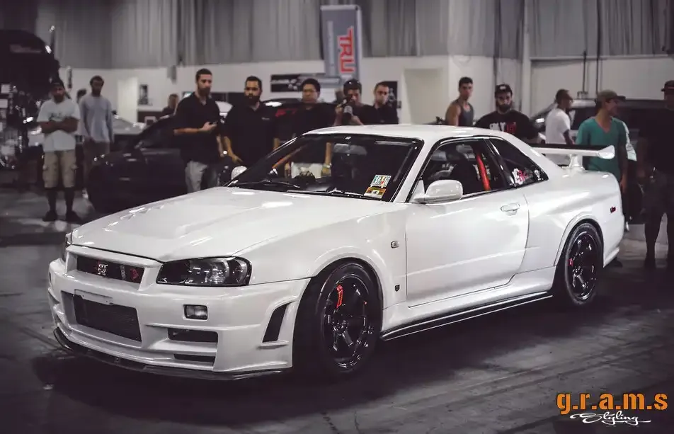 Nissan Skyline R34 GT-R Z-Tune Front Lip Undertray Splitter - OEM Style, photo 5 of 10