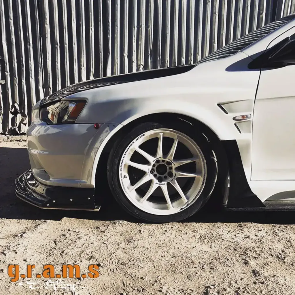 Mitsubishi Lancer Evolution X Front Wing Extras - Varis Style, photo 1 of 5