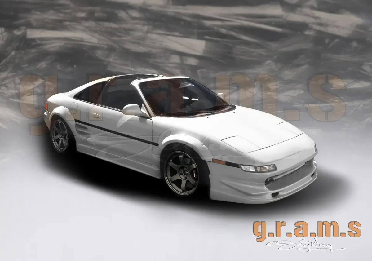 Toyota MR2 SW20 Front Bumper Lip - AB-Flug Style, photo 6 of 6