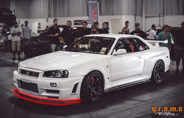 Nissan Skyline R34 GT-R Z-Tune Front Lip Undertray Splitter - OEM Style
