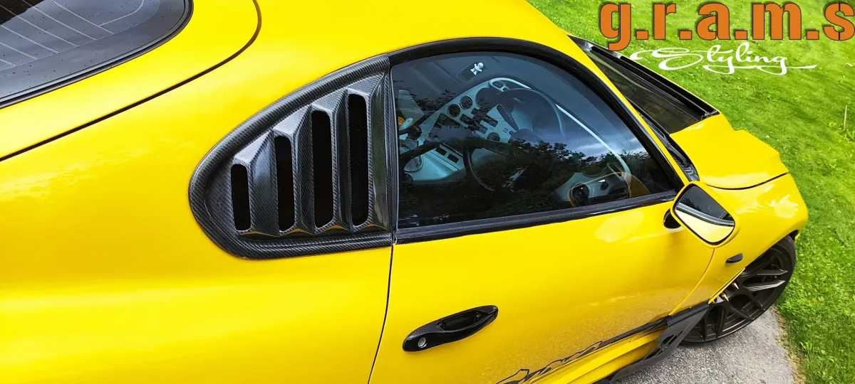 Toyota Supra MK4 JZA80 Side Window Louvers/ Vents, foto 1 van 12