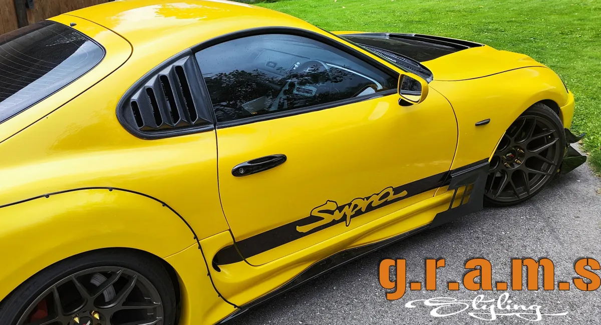 Toyota Supra MK4 JZA80 Side Window Louvers/ Vents, foto 3 van 12