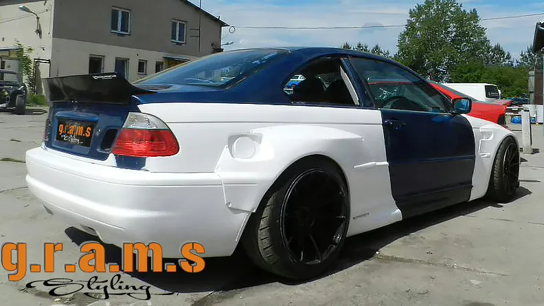 BMW E46 Coupe Version 2 Wide Rear Quarters/ Fender Flares, photo 2 of 17