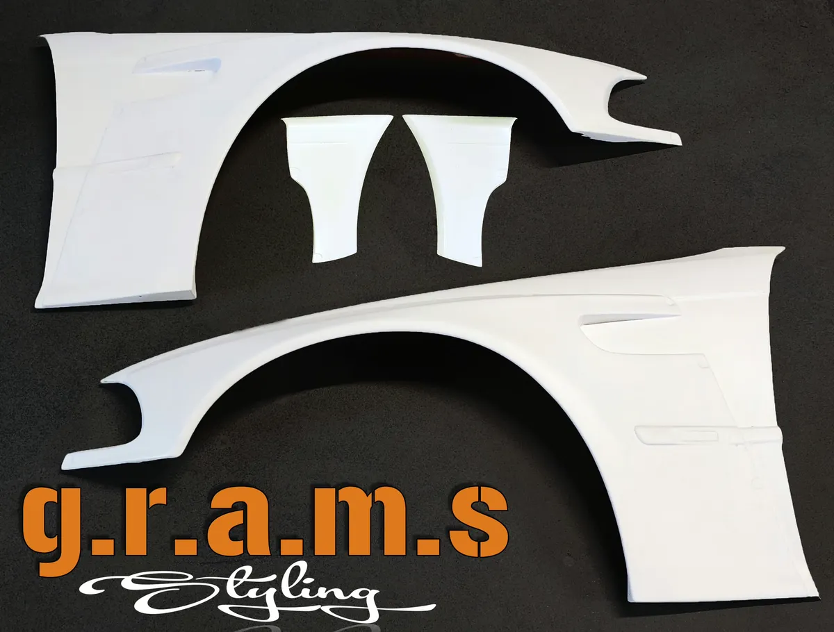 BMW E46 Coupe Wide Front Wings / Fender Flares - Version 2, photo 5 of 8