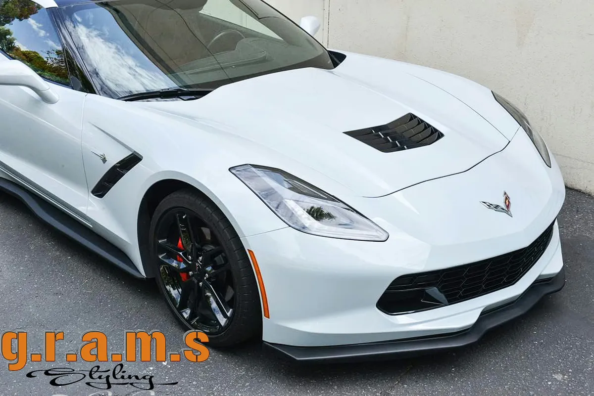 Chevrolet Corvette C7 Front Lip for OEM Bumper, foto 2 van 6