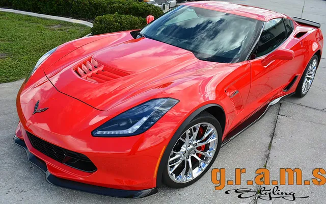 Chevrolet Corvette C7 Front Lip for OEM Bumper