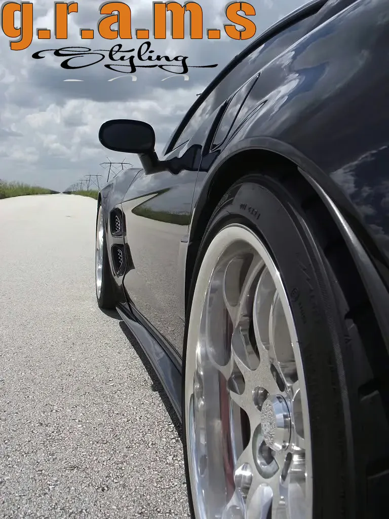 Chevrolet Corvette C6 Side Skirt Extensions - Base, Z06, ZR1, foto 2 van 13