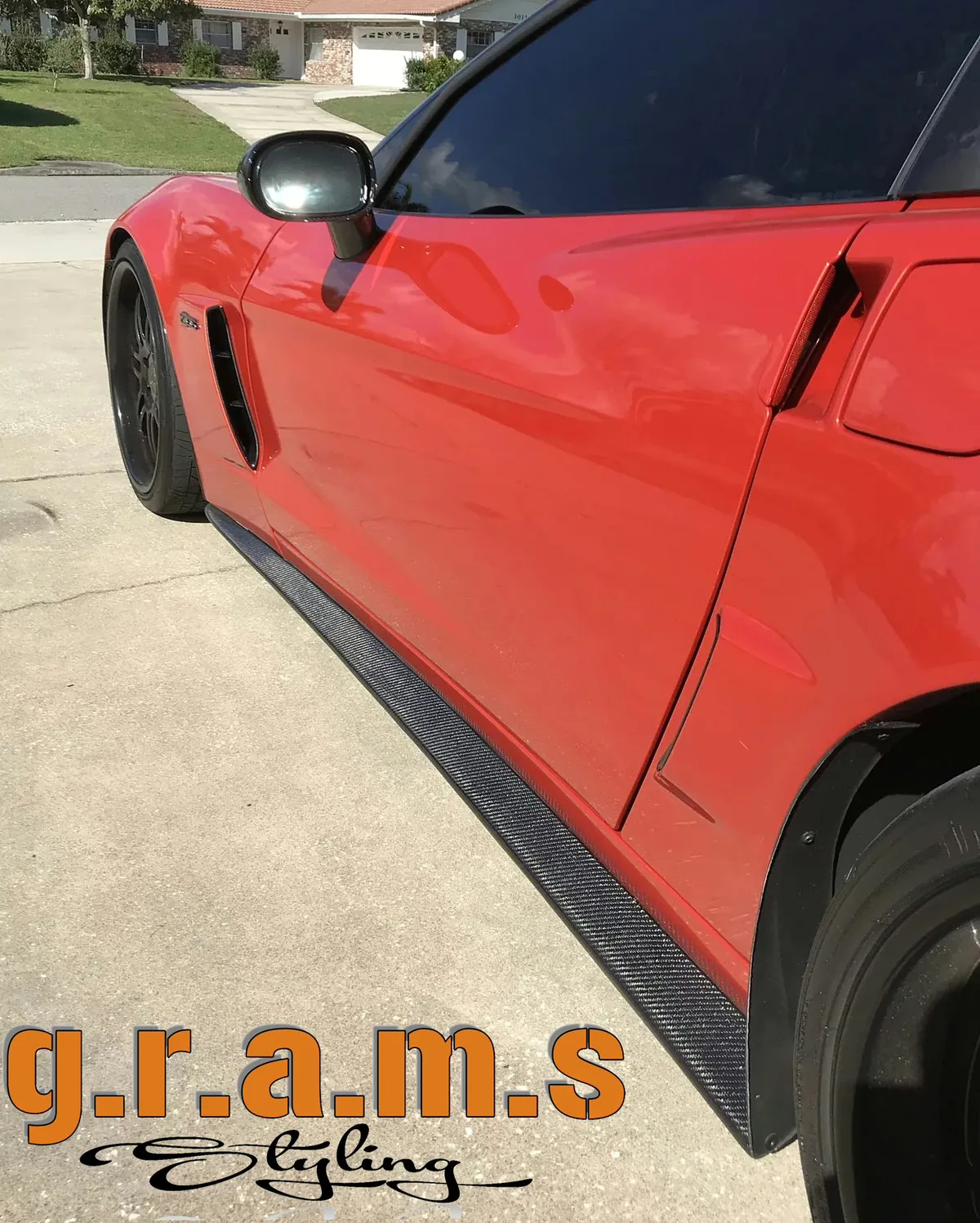 Chevrolet Corvette C6 Side Skirt Extensions - Base, Z06, ZR1, foto 1 van 13