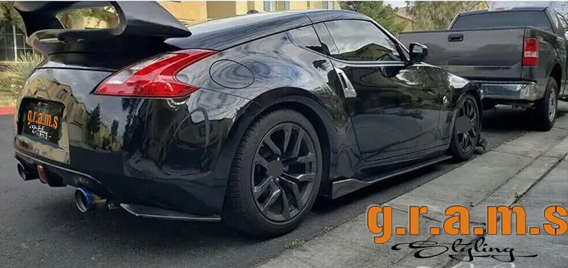 Nissan 370Z Z34 Side Skirt Extensions - Origin Lab Style, photo 2 of 11