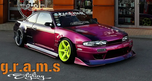 Nissan Silvia S14 S14a Side Skirt Extensions - Origin Lab Style