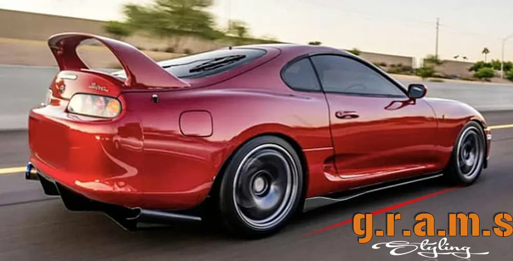 Toyota Supra MK4 Side Skirt Extensions Origin Lab Style, photo 1 of 4