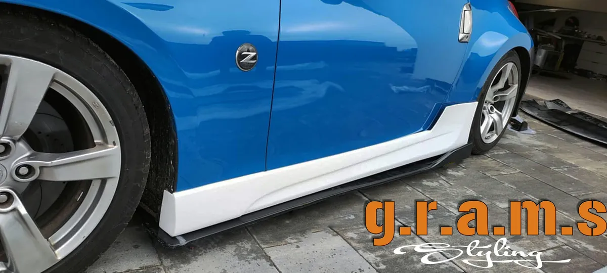 Nissan 370Z Z34 Side Skirt Extensions - Origin Lab Style, photo 6 of 11