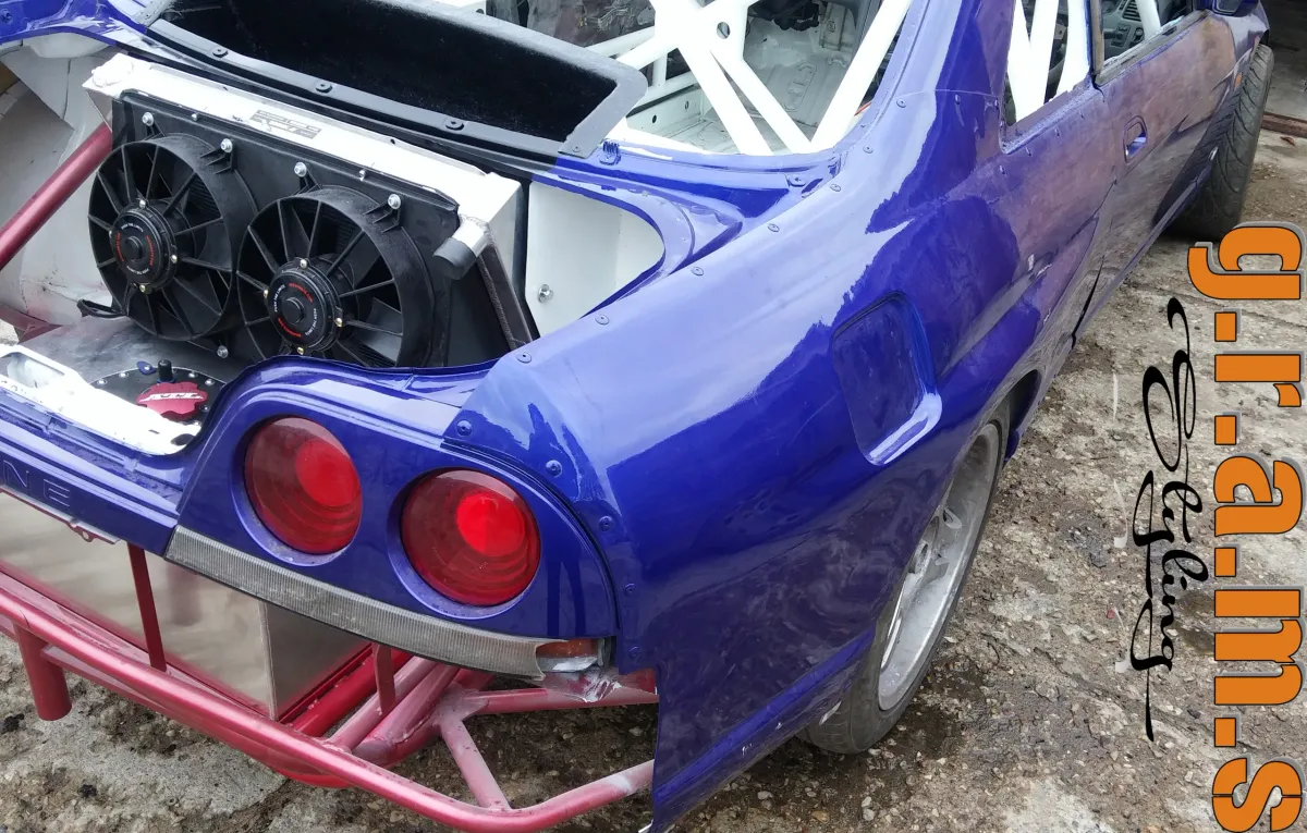 Nissan Skyline R33 Rear Fenders / Full Quarters - GT-R Style +50mm, photo 4 of 13