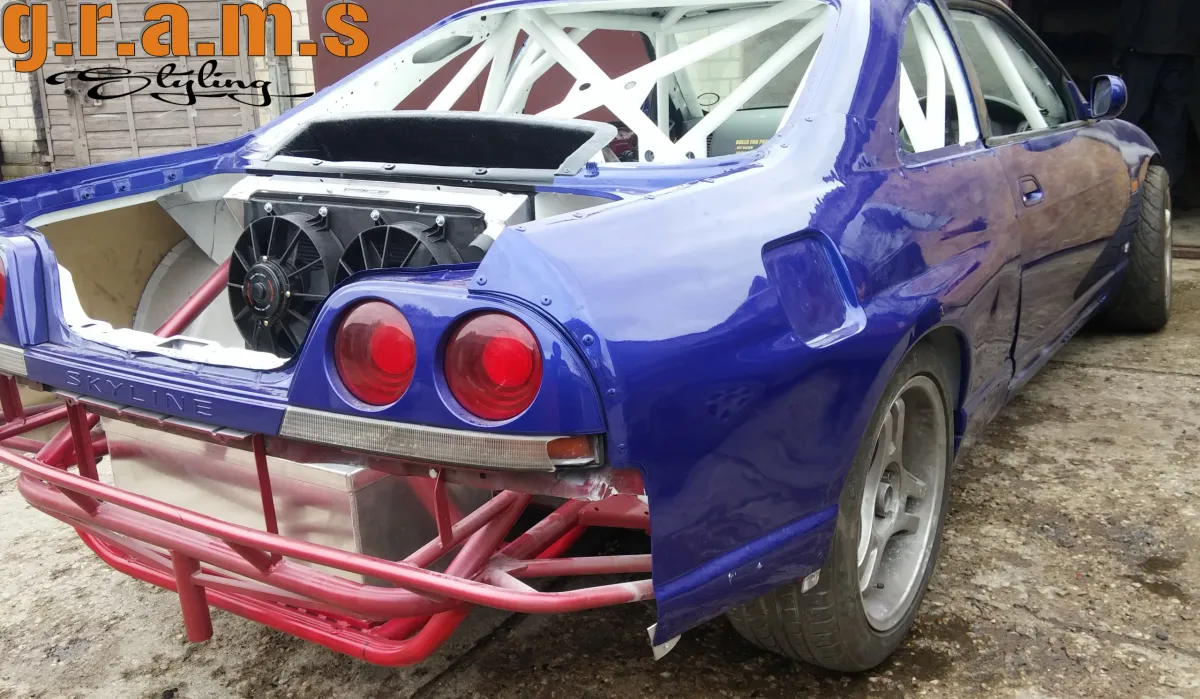 Nissan Skyline R33 Rear Fenders / Full Quarters - GT-R Style +50mm, photo 2 of 13