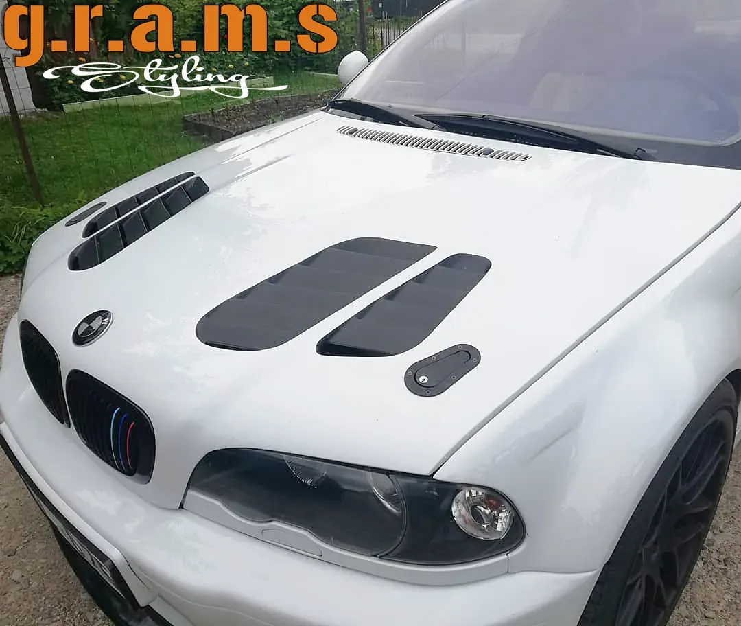 BMW E46 Coupe Lightweight Vented Bonnet - M3 Style, photo 1 of 5