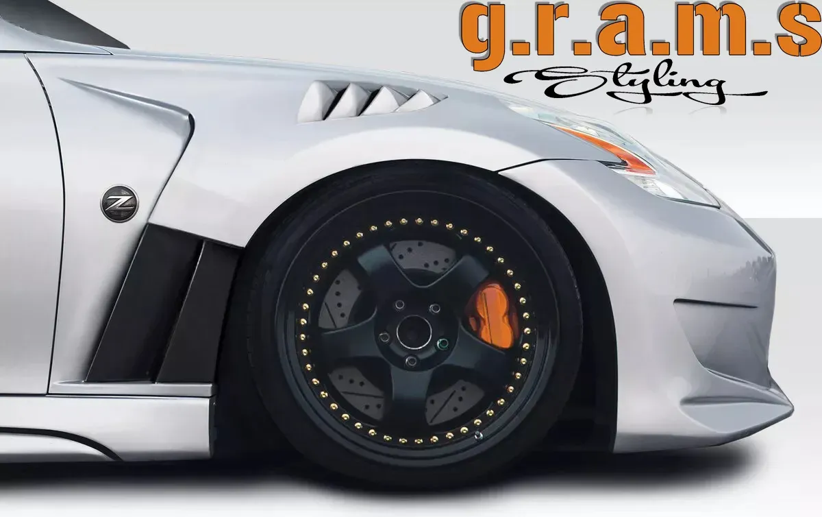 Nissan 370Z Z34 RS1 Style Front Vented Fenders, photo 4 of 4
